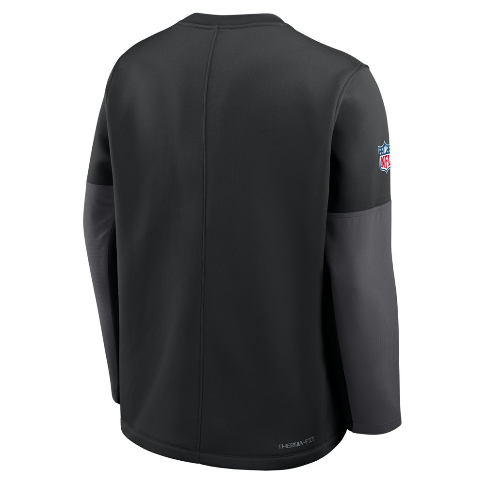 Detroit Lions Sideline Coach Therma-FIT Long Sleeve T-Shirt Black | Nike for Sale