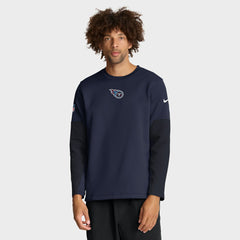 Tennessee Titans Sideline Coach Therma-FIT Long Sleeve T-Shirt Navy | Nike for Sale