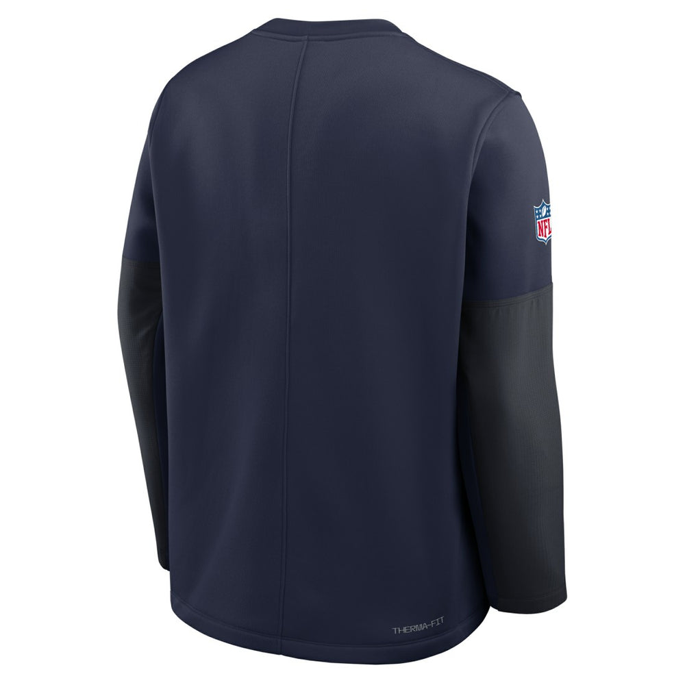 Tennessee Titans Sideline Coach Therma-FIT Long Sleeve T-Shirt Navy | Nike for Sale