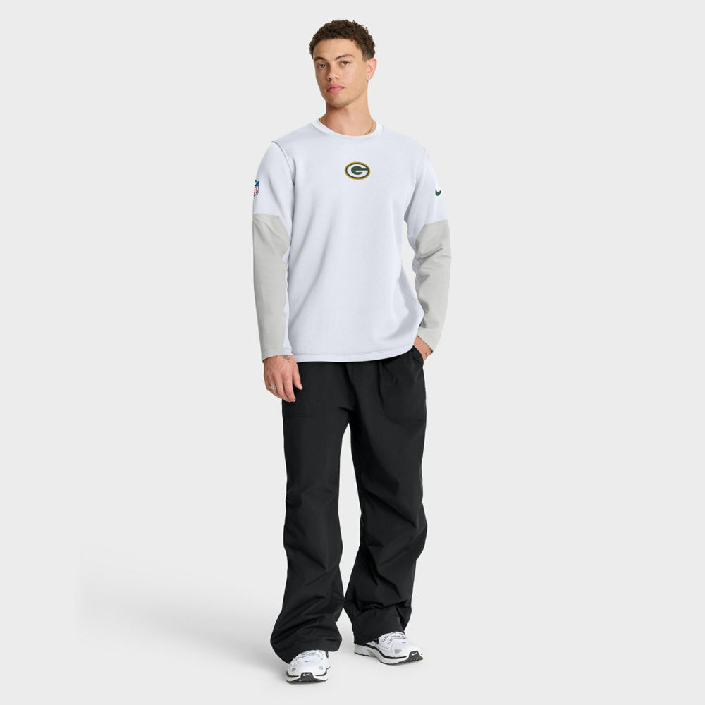 Green Bay Packers Sideline Coach Therma-FIT Long Sleeve T-Shirt White | Nike for Sale