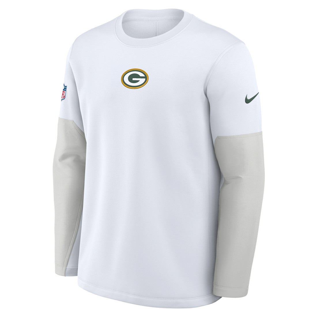 Green Bay Packers Sideline Coach Therma-FIT Long Sleeve T-Shirt White | Nike for Sale