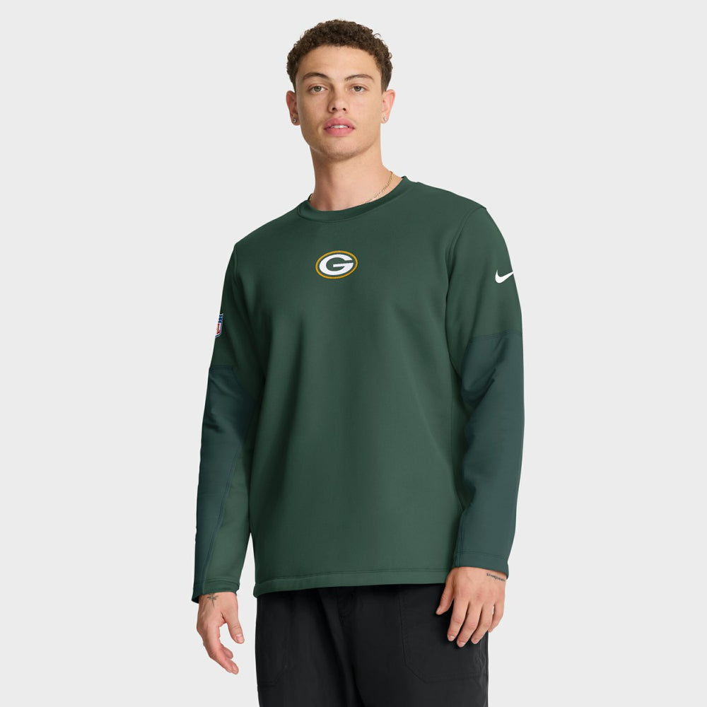 Green Bay Packers Sideline Coach Therma-FIT Long Sleeve T-Shirt Green | Nike for Sale