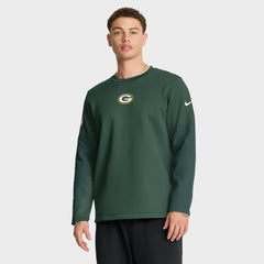 Green Bay Packers Sideline Coach Therma-FIT Long Sleeve T-Shirt Green | Nike for Sale
