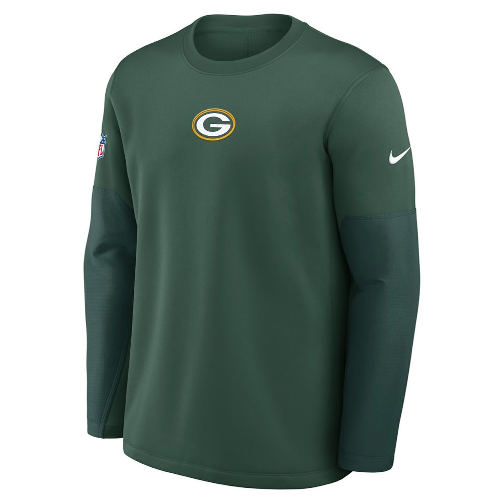 Green Bay Packers Sideline Coach Therma-FIT Long Sleeve T-Shirt Green | Nike for Sale