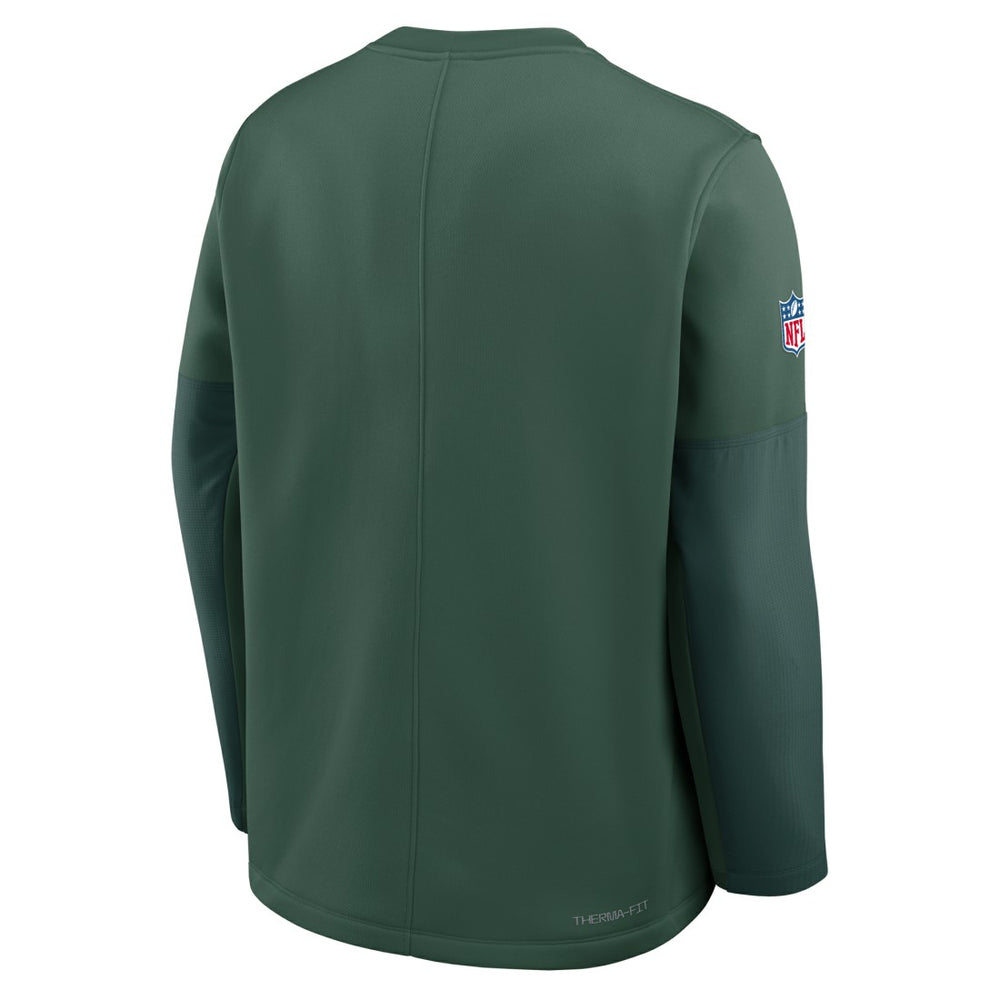 Green Bay Packers Sideline Coach Therma-FIT Long Sleeve T-Shirt Green | Nike for Sale