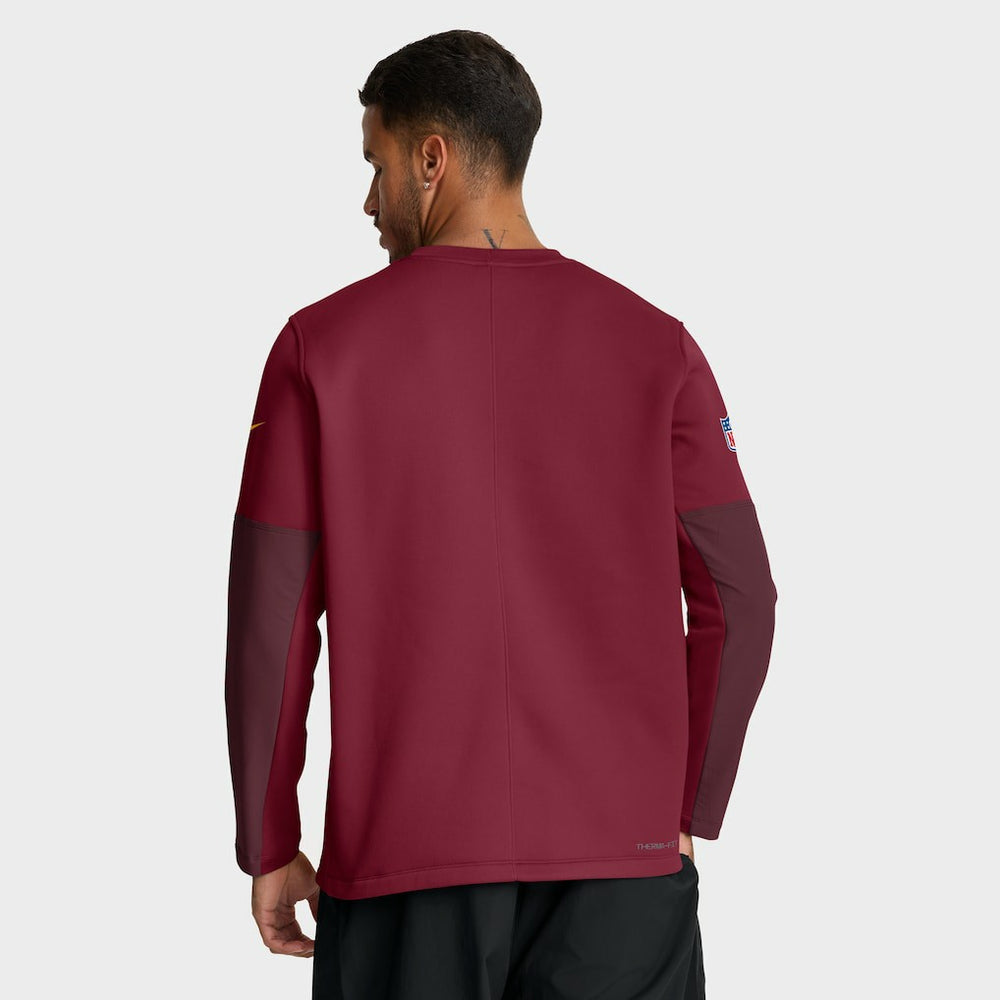 Washington Commanders Sideline Coach Therma-FIT Long Sleeve T-Shirt Burgundy | Nike for Sale