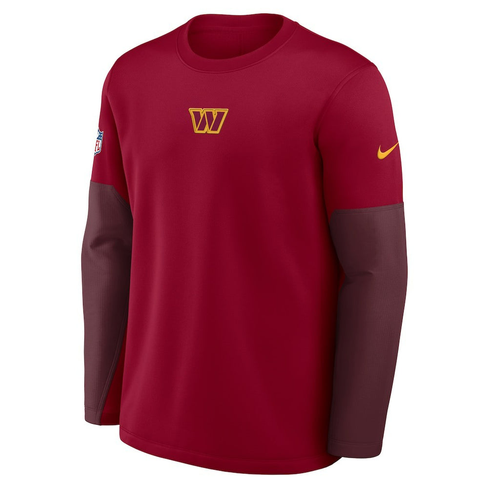 Washington Commanders Sideline Coach Therma-FIT Long Sleeve T-Shirt Burgundy | Nike for Sale