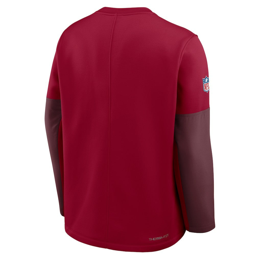 Washington Commanders Sideline Coach Therma-FIT Long Sleeve T-Shirt Burgundy | Nike for Sale