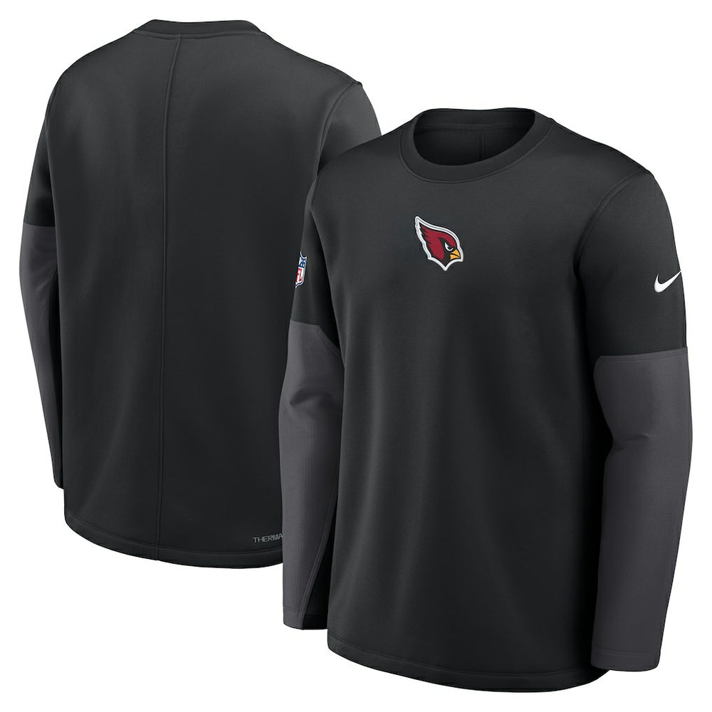 Arizona Cardinals Sideline Coach Therma-FIT Long Sleeve T-Shirt Black | Nike for Sale