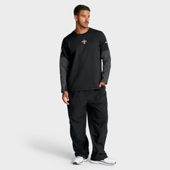 New Orleans Saints Sideline Coach Therma-FIT Long Sleeve T-Shirt Black | Nike for Sale