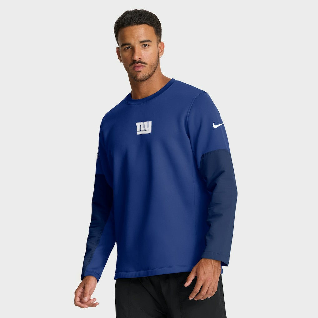 New York Giants Sideline Coach Therma-FIT Long Sleeve T-Shirt Royal | Nike for Sale