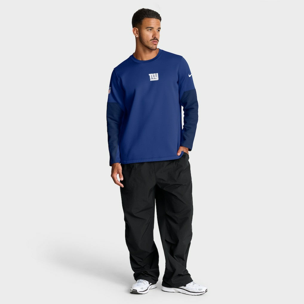 New York Giants Sideline Coach Therma-FIT Long Sleeve T-Shirt Royal | Nike for Sale