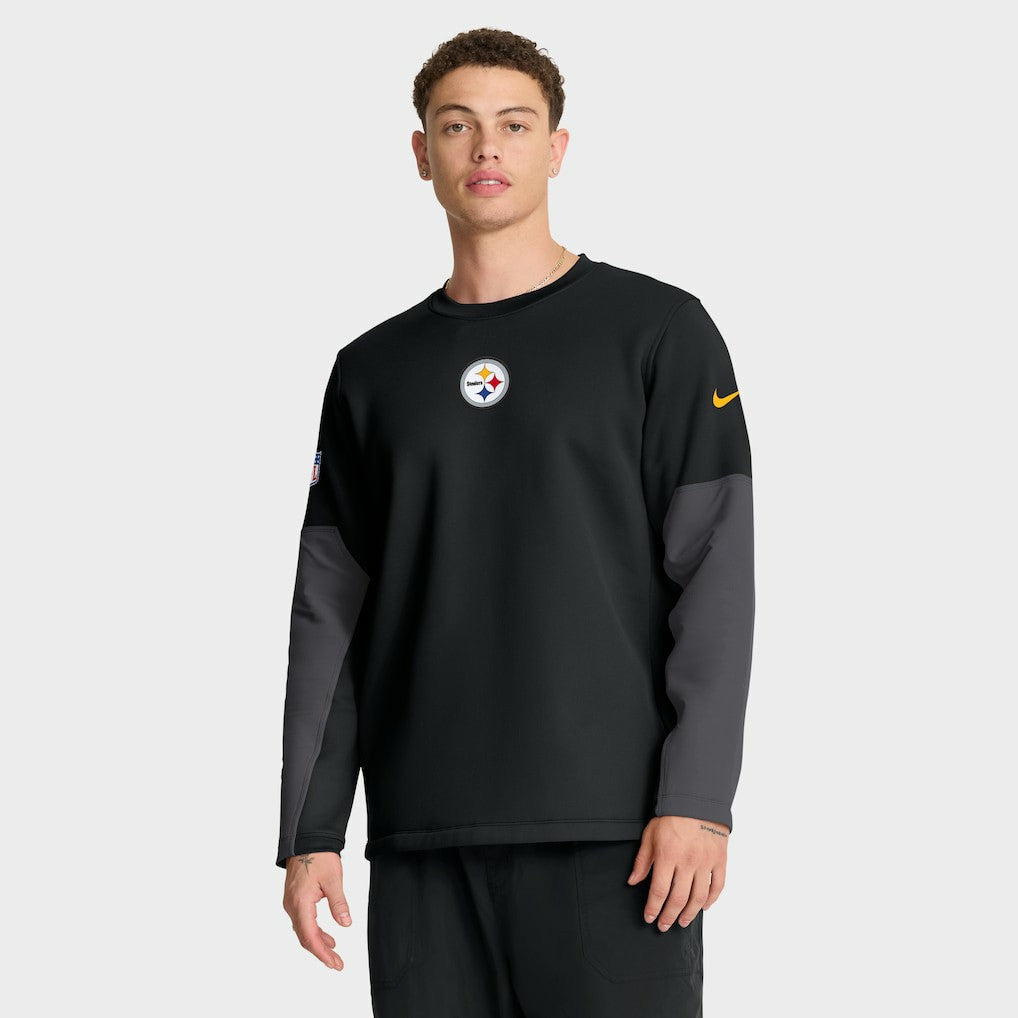 Pittsburgh Steelers Sideline Coach Therma-FIT Long Sleeve T-Shirt Black | Nike for Sale