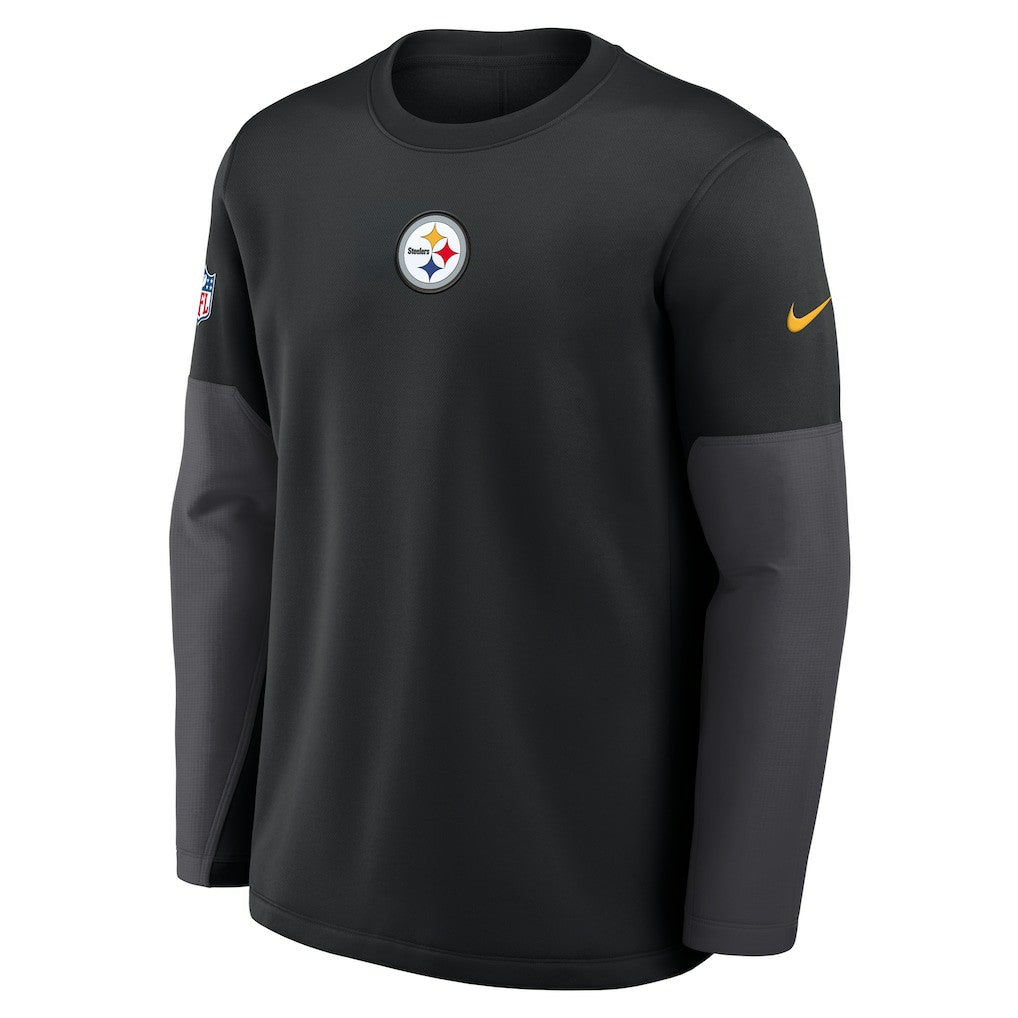 Pittsburgh Steelers Sideline Coach Therma-FIT Long Sleeve T-Shirt Black | Nike for Sale
