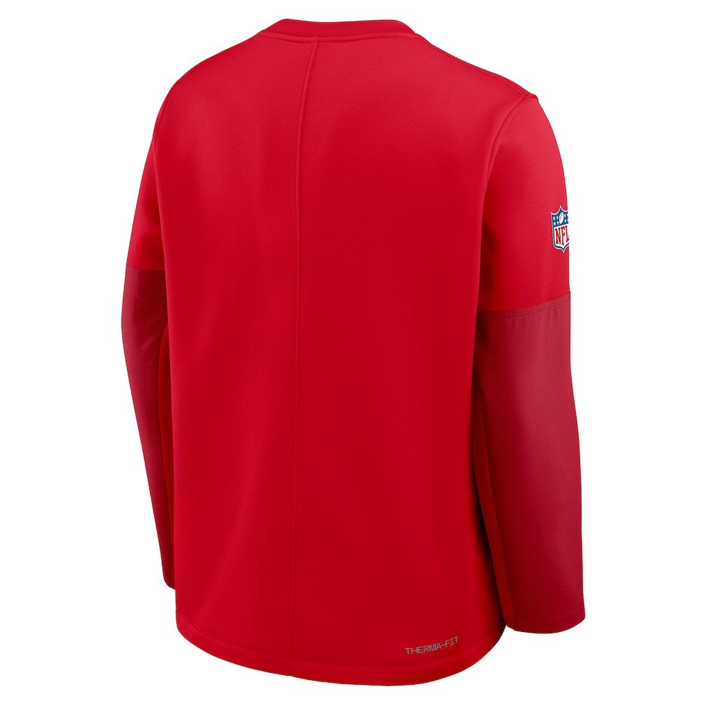 Kansas City Chiefs Sideline Coach Therma-FIT Long Sleeve T-Shirt Red | Nike for Sale