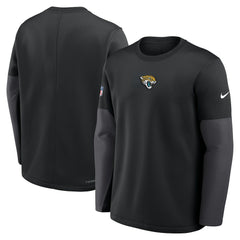 Jacksonville Jaguars Sideline Coach Therma-FIT Long Sleeve T-Shirt Black | Nike for Sale