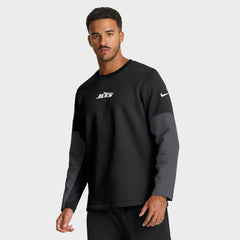 New York Jets Sideline Coach Therma-FIT Long Sleeve T-Shirt Black | Nike for Sale