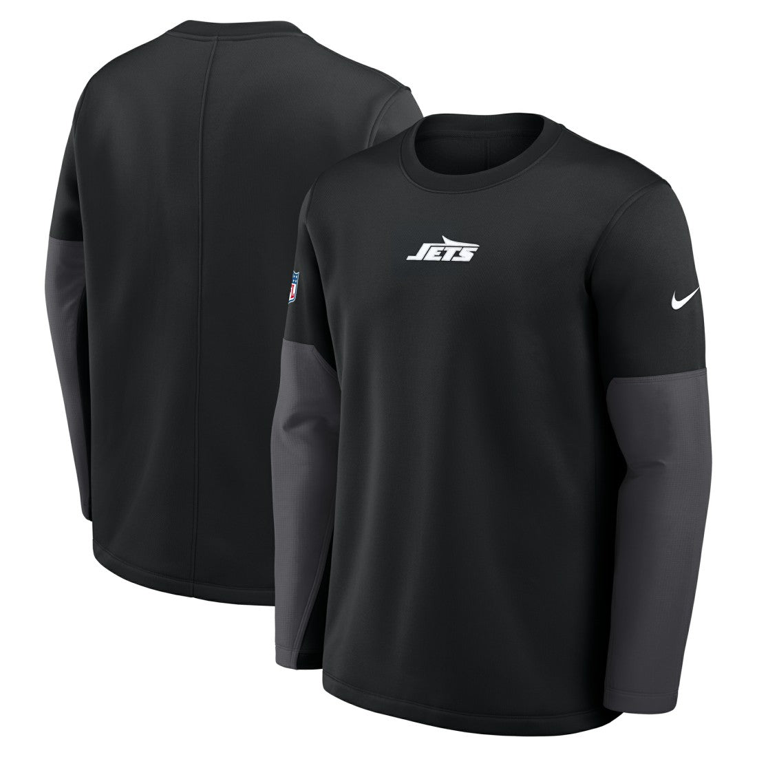 New York Jets Sideline Coach Therma-FIT Long Sleeve T-Shirt Black | Nike for Sale