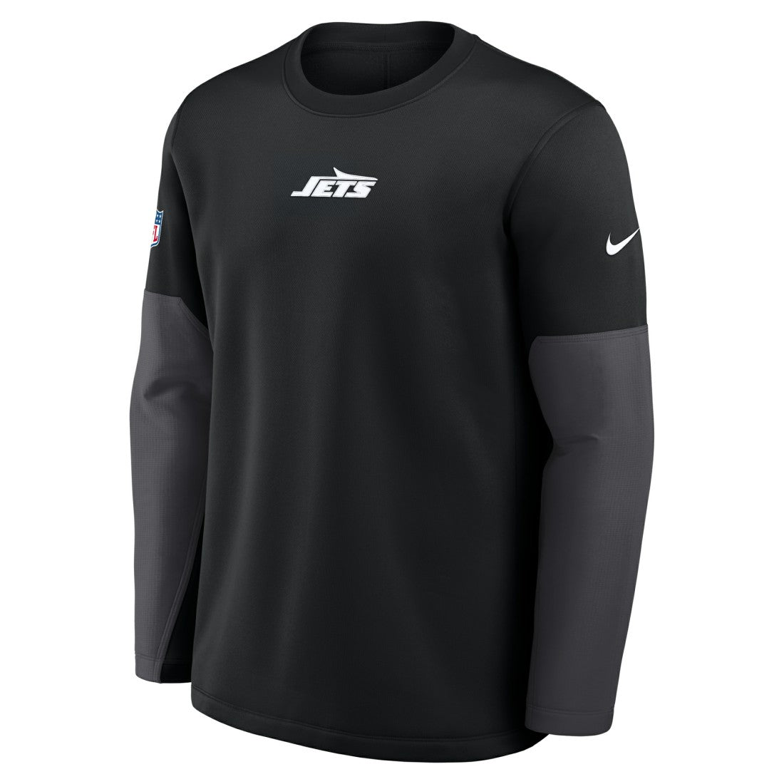 New York Jets Sideline Coach Therma-FIT Long Sleeve T-Shirt Black | Nike for Sale