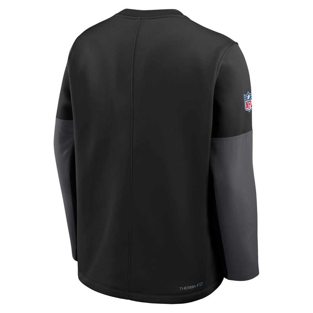New York Jets Sideline Coach Therma-FIT Long Sleeve T-Shirt Black | Nike for Sale