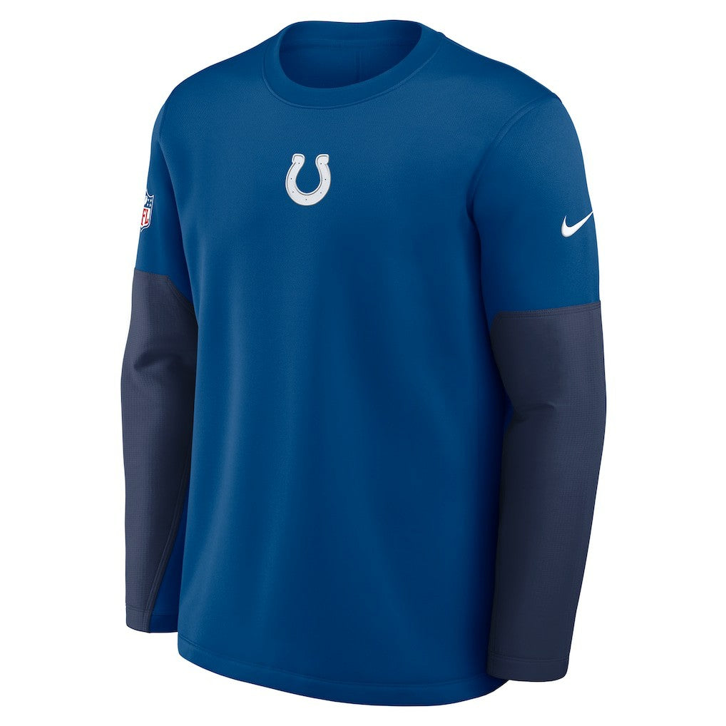 Indianapolis Colts Sideline Coach Therma-FIT Long Sleeve T-Shirt Royal | Nike for Sale