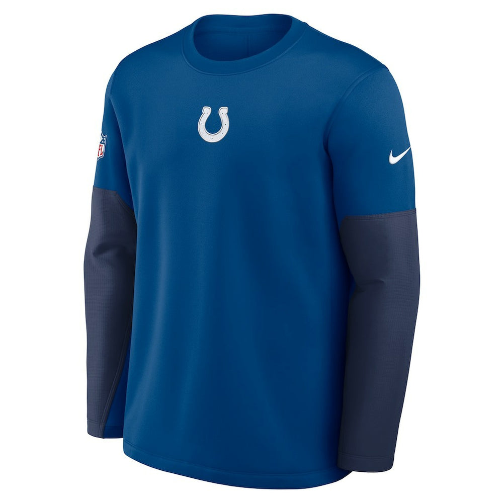 Indianapolis Colts Sideline Coach Therma-FIT Long Sleeve T-Shirt Royal | Nike for Sale