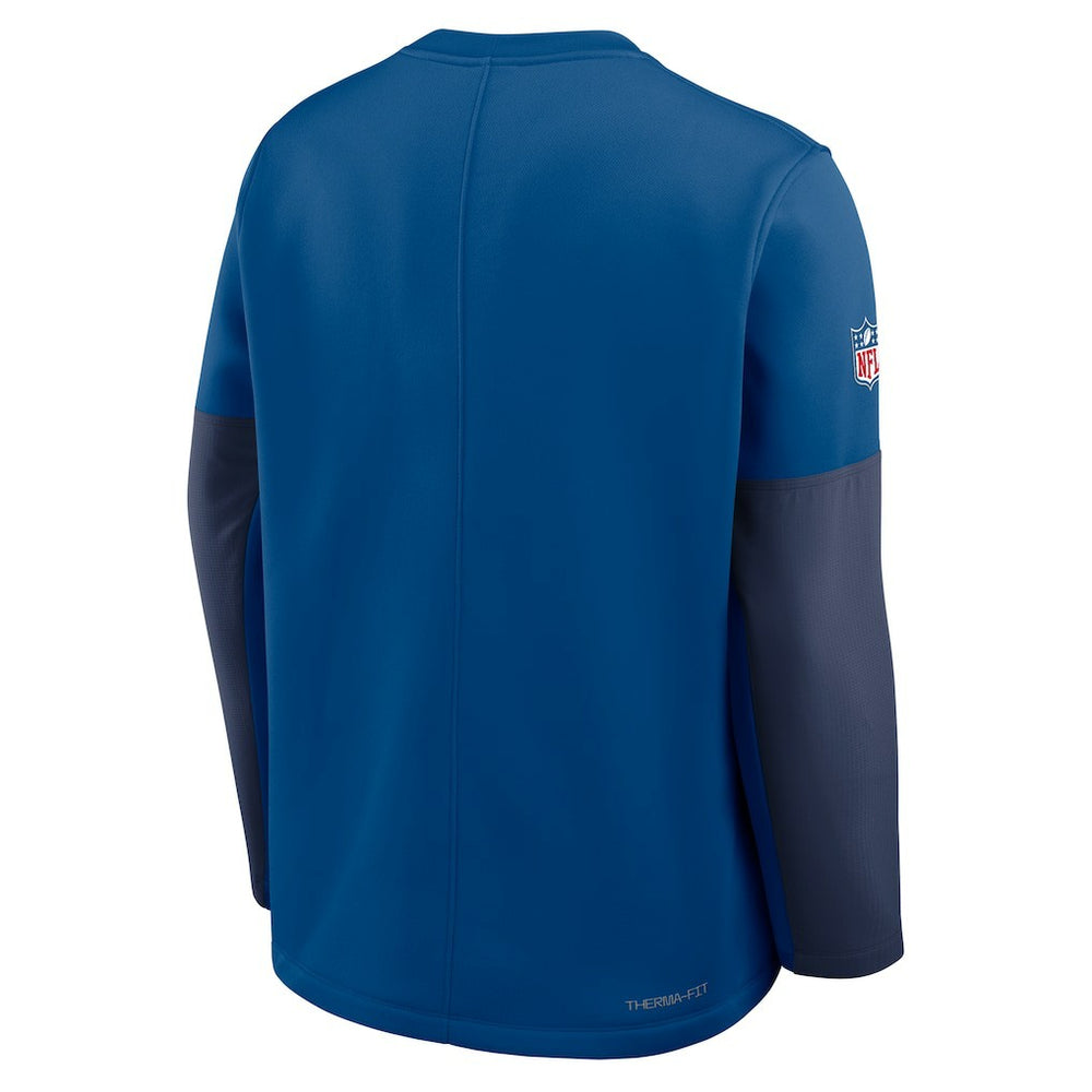 Indianapolis Colts Sideline Coach Therma-FIT Long Sleeve T-Shirt Royal | Nike for Sale