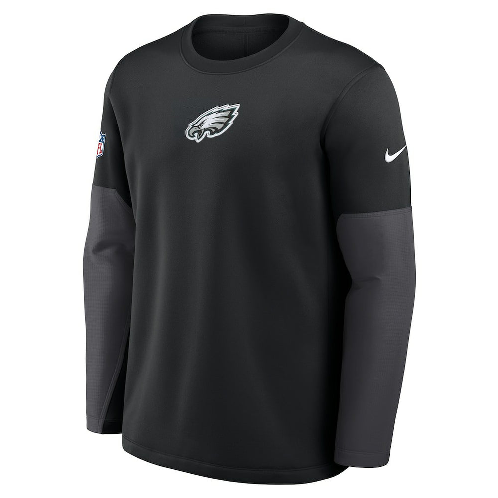 Philadelphia Eagles Sideline Coach Therma-FIT Long Sleeve T-Shirt Black | Nike for Sale