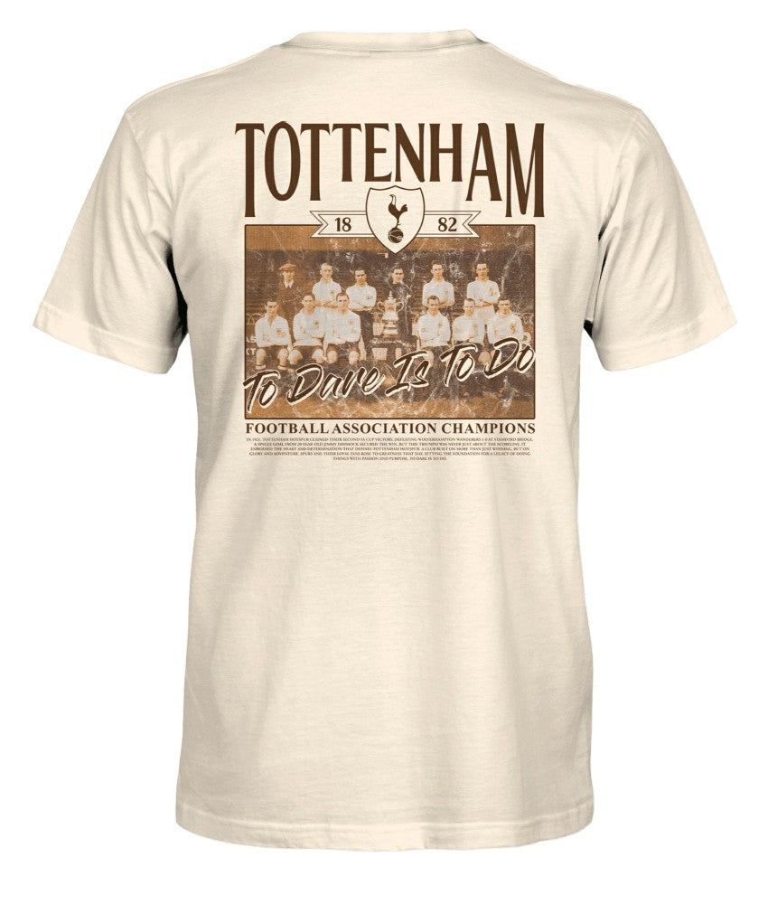 Tottenham Hotspur 1863FC Vintage Photo T-Shirt Cream - FIFA World CUP