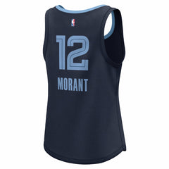 Ja Morant Memphis Grizzlies Women's Fast Break Player Jersey Icon Edition Navy - NBA