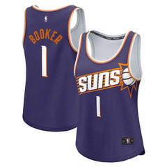 Devin Booker Phoenix Suns Women's Fast Break Player Jersey Icon Edition Purple - NBA