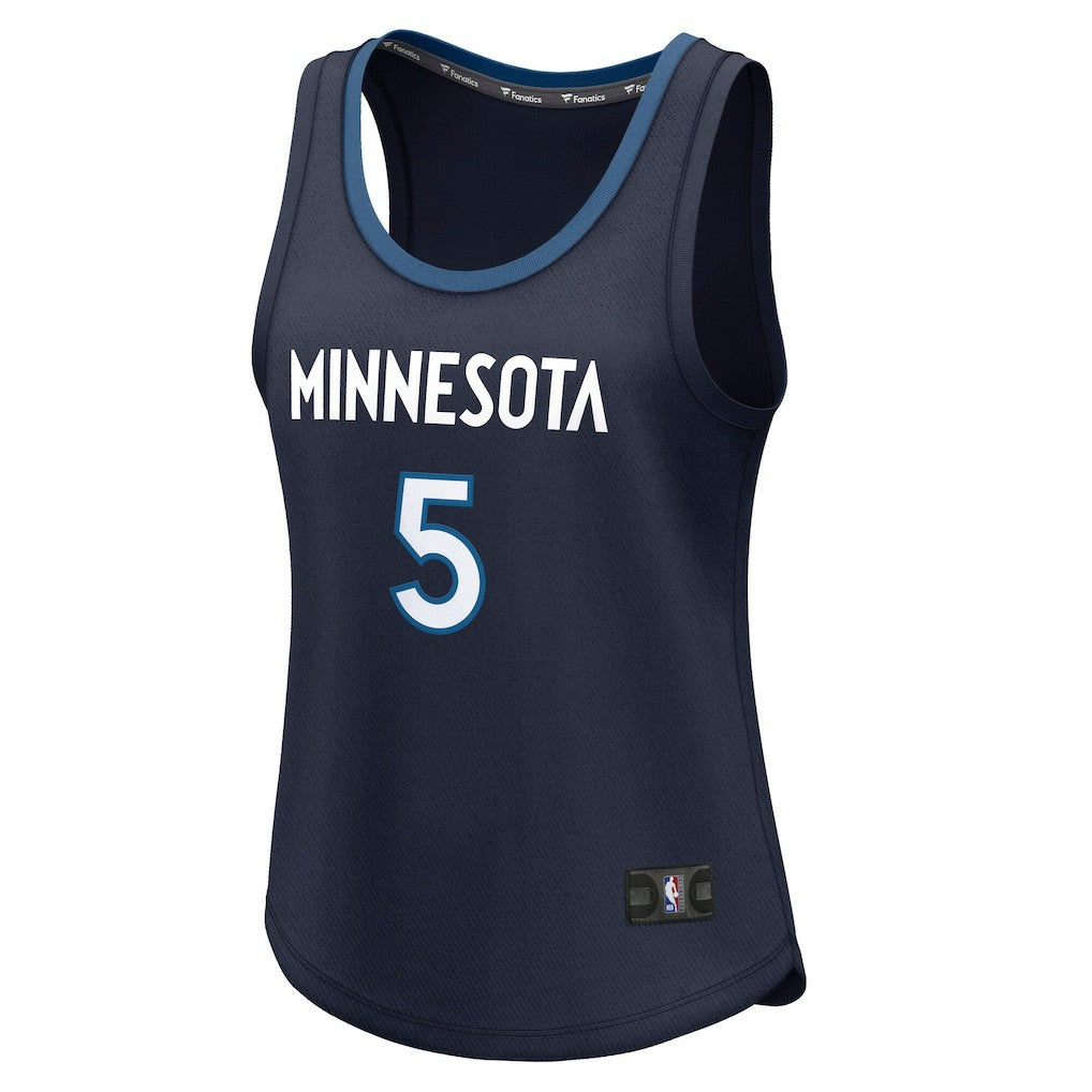 Anthony Edwards Minnesota Timberwolves Women's Fast Break Player Jersey Icon Edition Navy - NBA