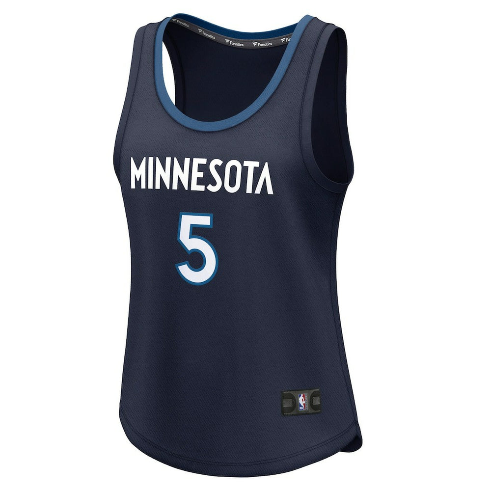 Anthony Edwards Minnesota Timberwolves Women's Fast Break Player Jersey Icon Edition Navy - NBA