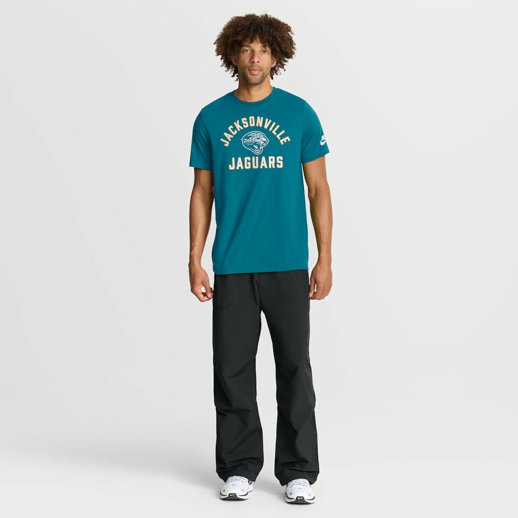 Jacksonville Jaguars Favorable Timeline Tri-Blend T-Shirt Teal | Nike for Sale