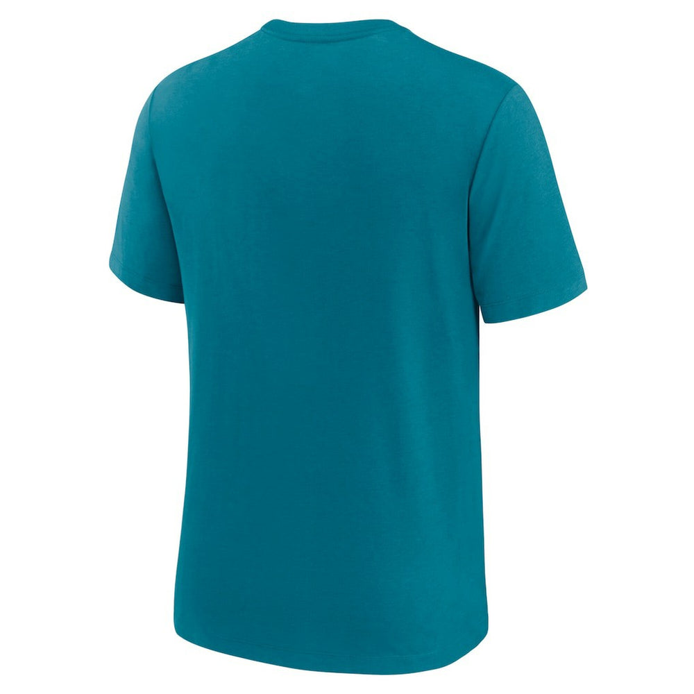 Jacksonville Jaguars Favorable Timeline Tri-Blend T-Shirt Teal | Nike for Sale