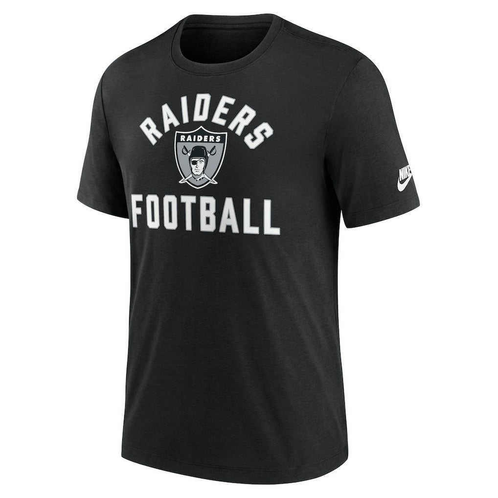 Las Vegas Raiders Favorable Timeline Tri-Blend T-Shirt Black | Nike for Sale