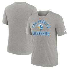 Los Angeles Chargers Favorable Timeline Tri-Blend T-Shirt Heather Gray | Nike for Sale