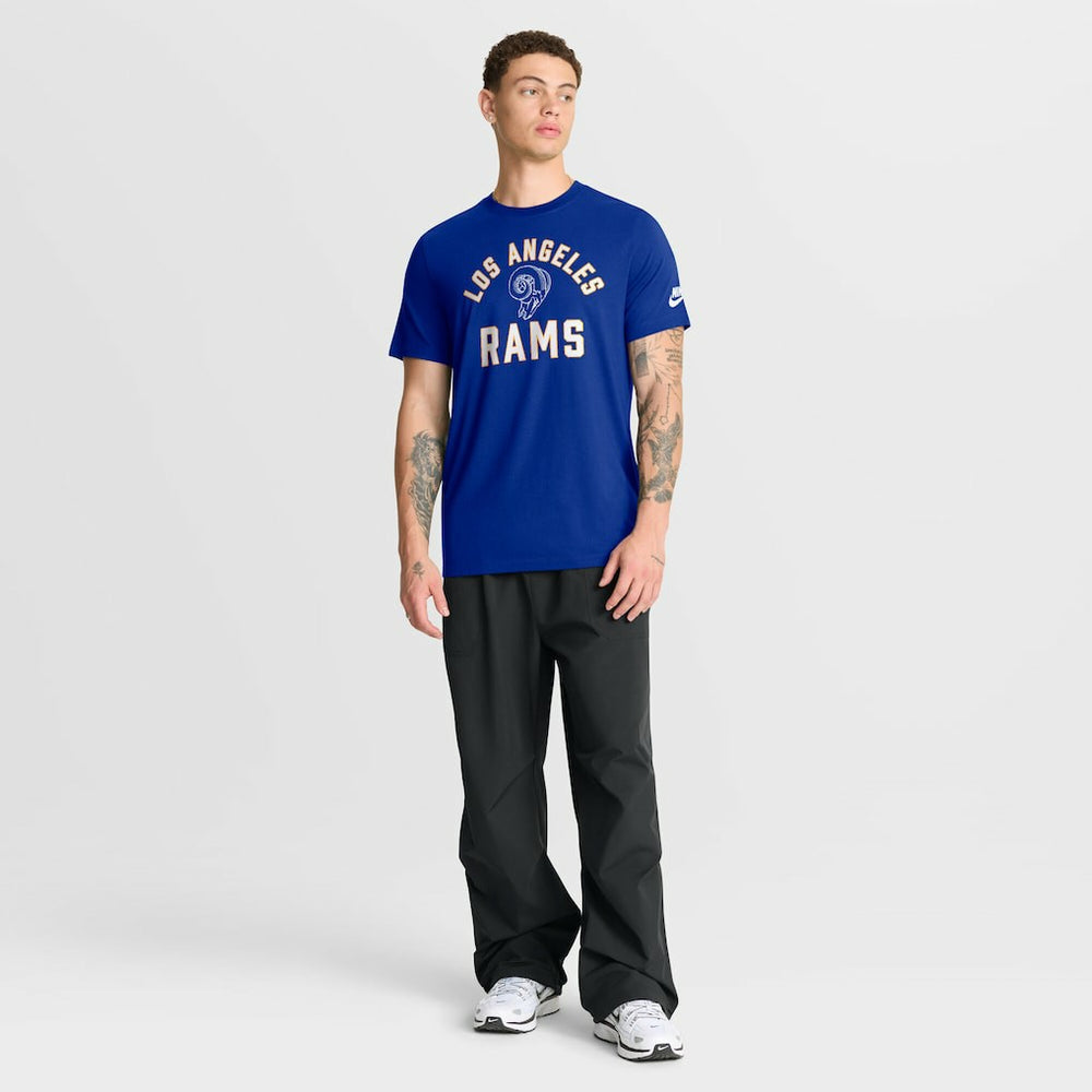 Los Angeles Rams Favorable Timeline Tri-Blend T-Shirt Royal | Nike for Sale