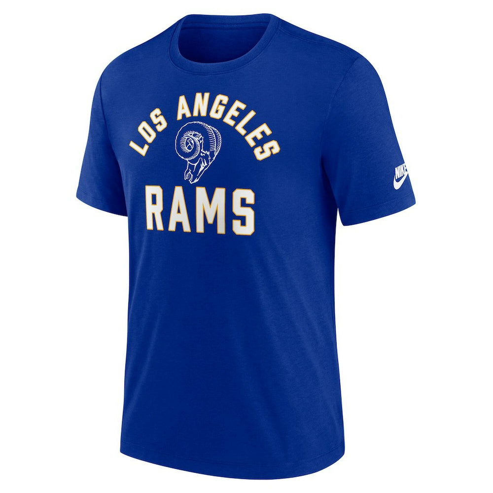 Los Angeles Rams Favorable Timeline Tri-Blend T-Shirt Royal | Nike for Sale