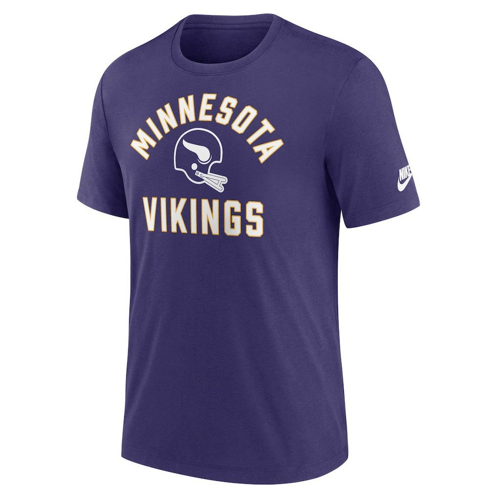 Minnesota Vikings Favorable Timeline Tri-Blend T-Shirt Purple | Nike for Sale