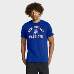 New England Patriots Favorable Timeline Tri-Blend T-Shirt Royal | Nike for Sale