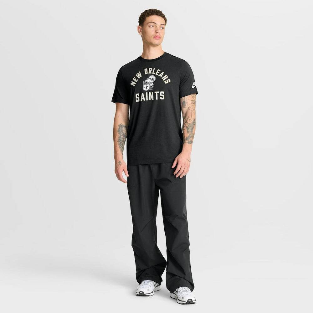 New Orleans Saints Favorable Timeline Tri-Blend T-Shirt Black | Nike for Sale