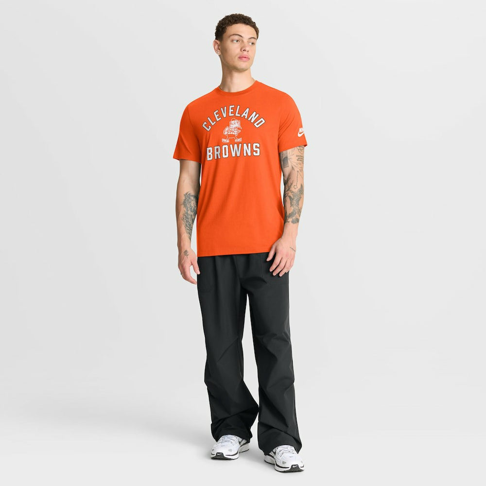 Cleveland Browns Favorable Timeline Tri-Blend T-Shirt Orange | Nike for Sale