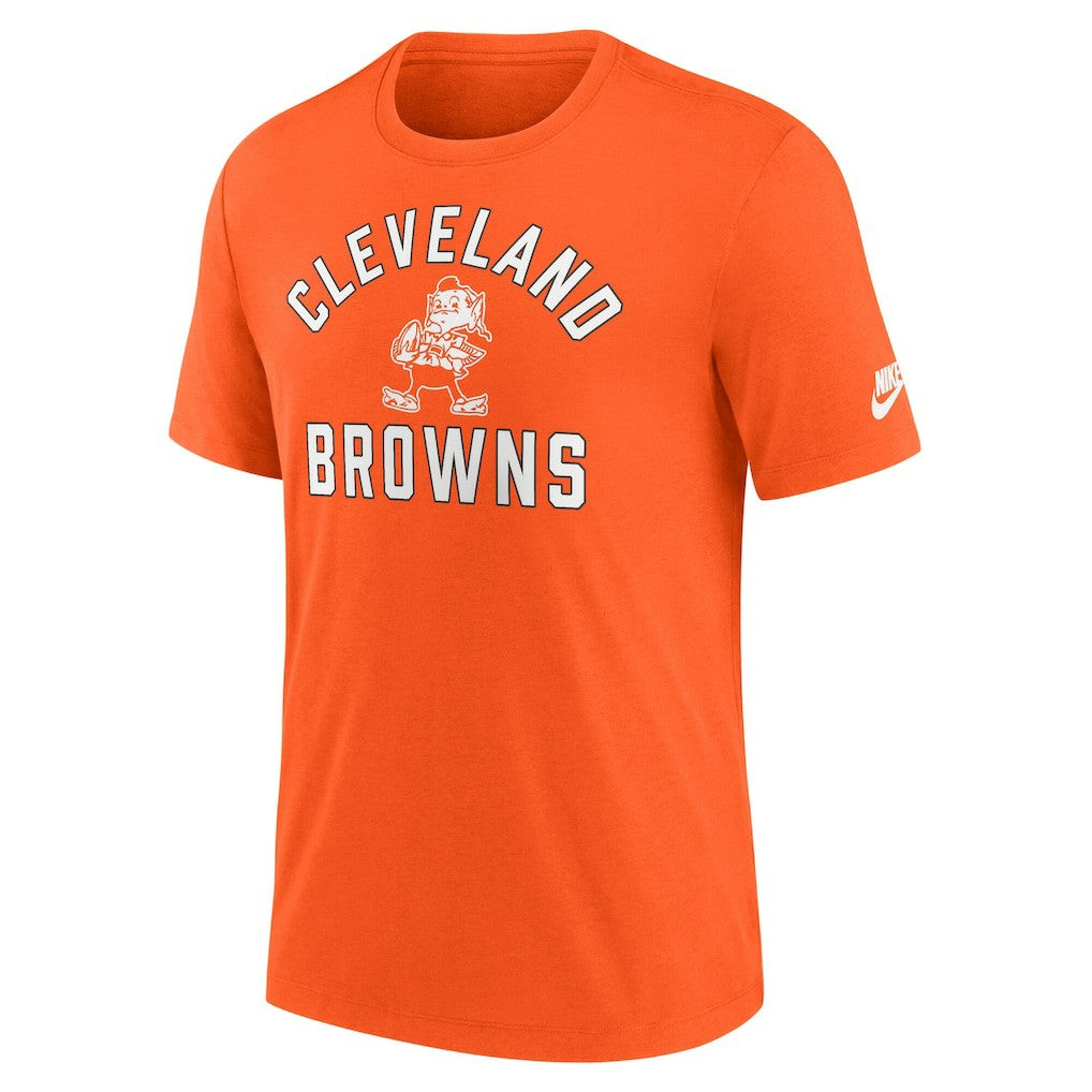 Cleveland Browns Favorable Timeline Tri-Blend T-Shirt Orange | Nike for Sale