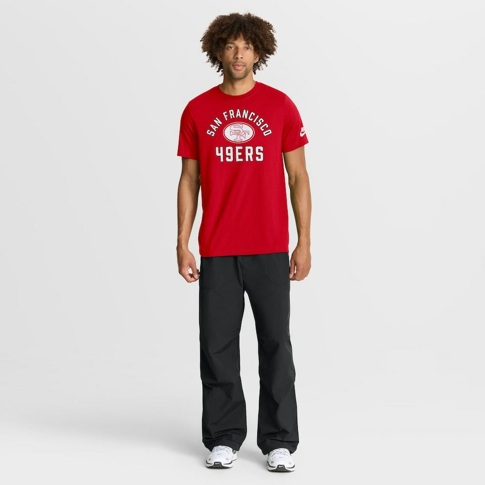 San Francisco 49ers Favorable Timeline Tri-Blend T-Shirt Scarlet | Nike for Sale