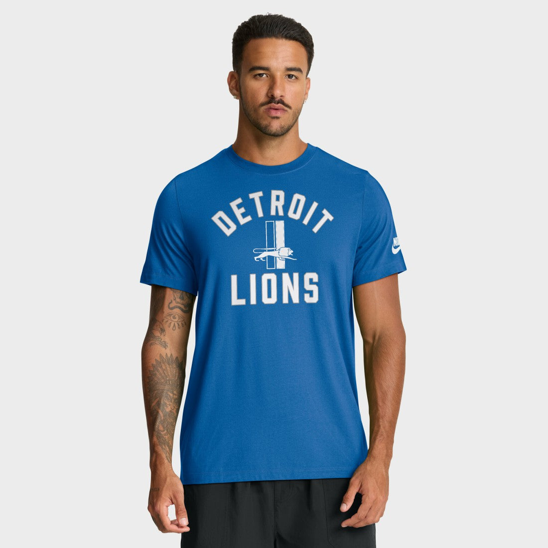 Detroit Lions Favorable Timeline Tri-Blend T-Shirt Royal | Nike for Sale