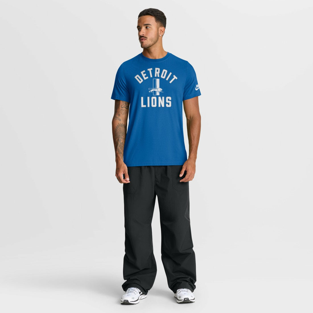Detroit Lions Favorable Timeline Tri-Blend T-Shirt Royal | Nike for Sale