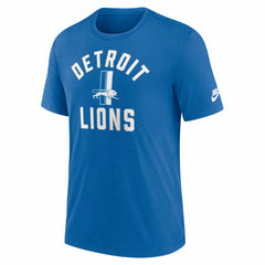 Detroit Lions Favorable Timeline Tri-Blend T-Shirt Royal | Nike for Sale