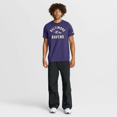 Baltimore Ravens Favorable Timeline Tri-Blend T-Shirt Purple | Nike for Sale