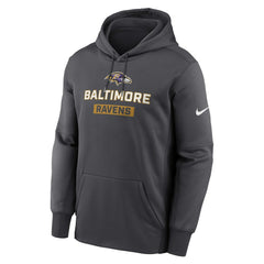 Baltimore Ravens Toss Sweep Performance Pullover Hoodie Anthracite | Nike for Sale